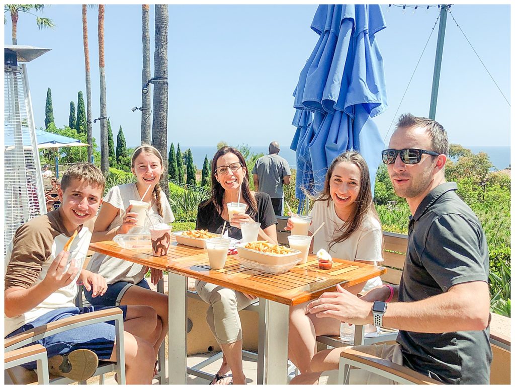 French fries and margaritas in Newport Beach