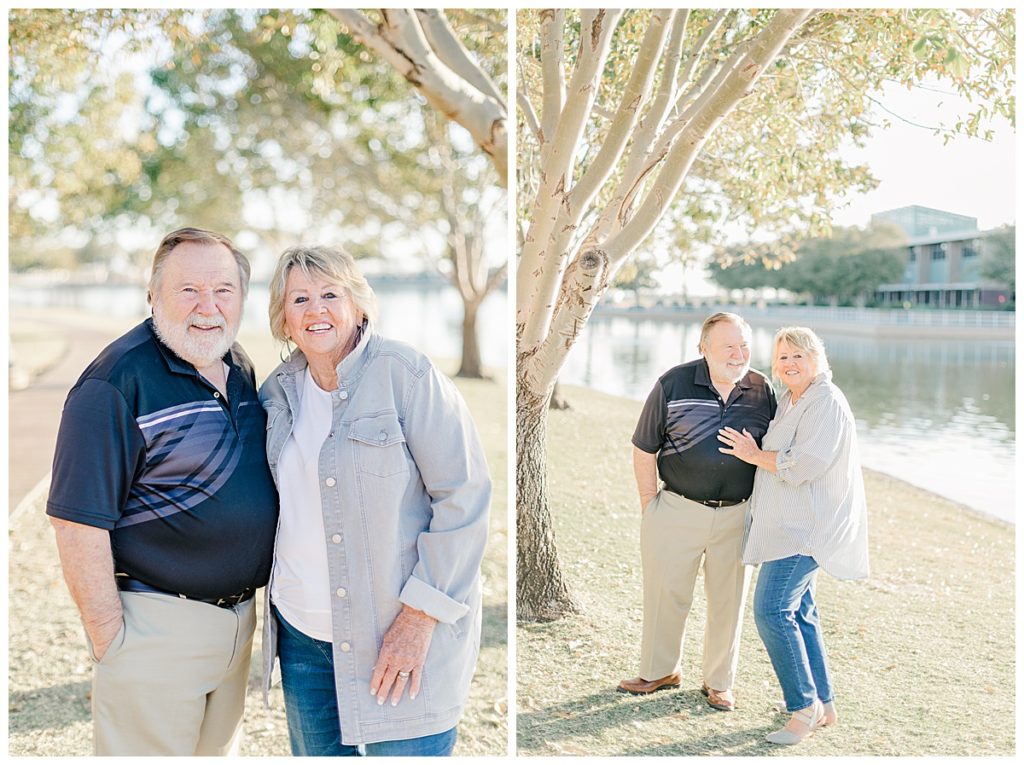 Morrison Ranch Couples Photos with green grass, lake, and tress