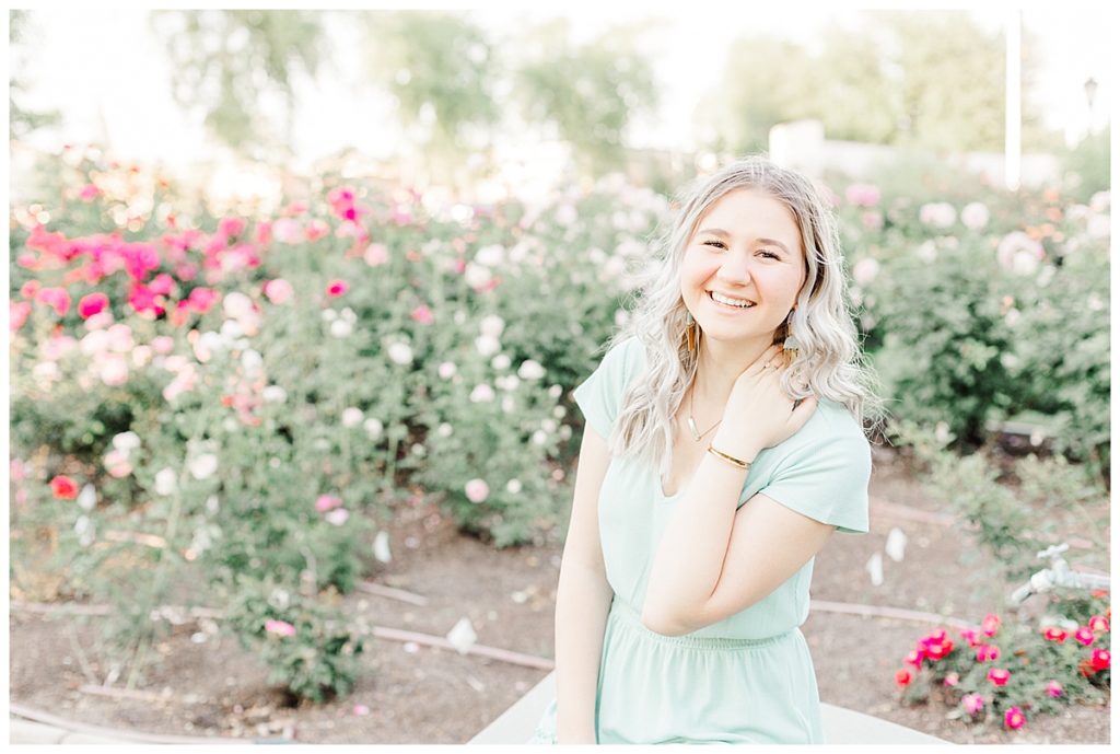 Hayley's rose garden senior photos