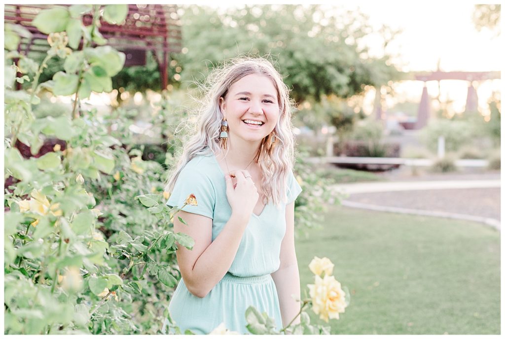 Hayley's rose garden senior photos 