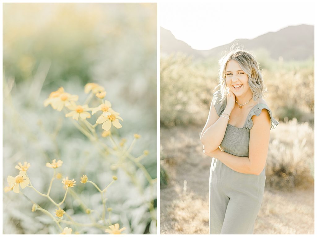 Light & Airy Spring Desert Senior Photos