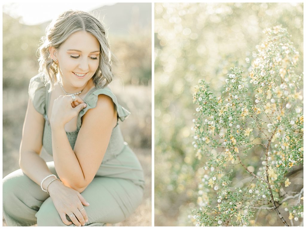 Light & Airy Spring Desert Senior Photos