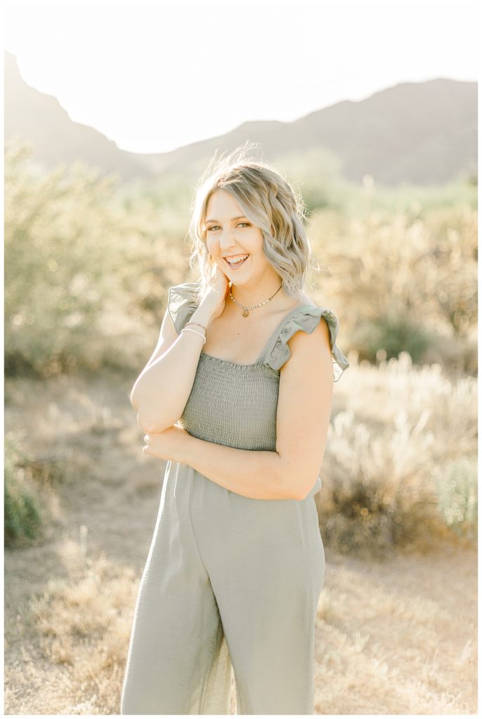 Light & Airy Spring Desert Senior Photos