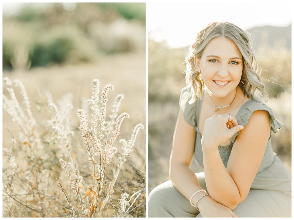 Aubrey's Light & Airy Spring Desert Senior Photos