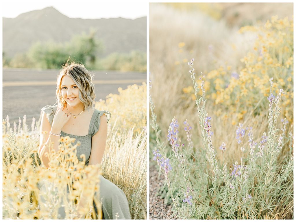 Light & Airy Spring Desert Senior Photos