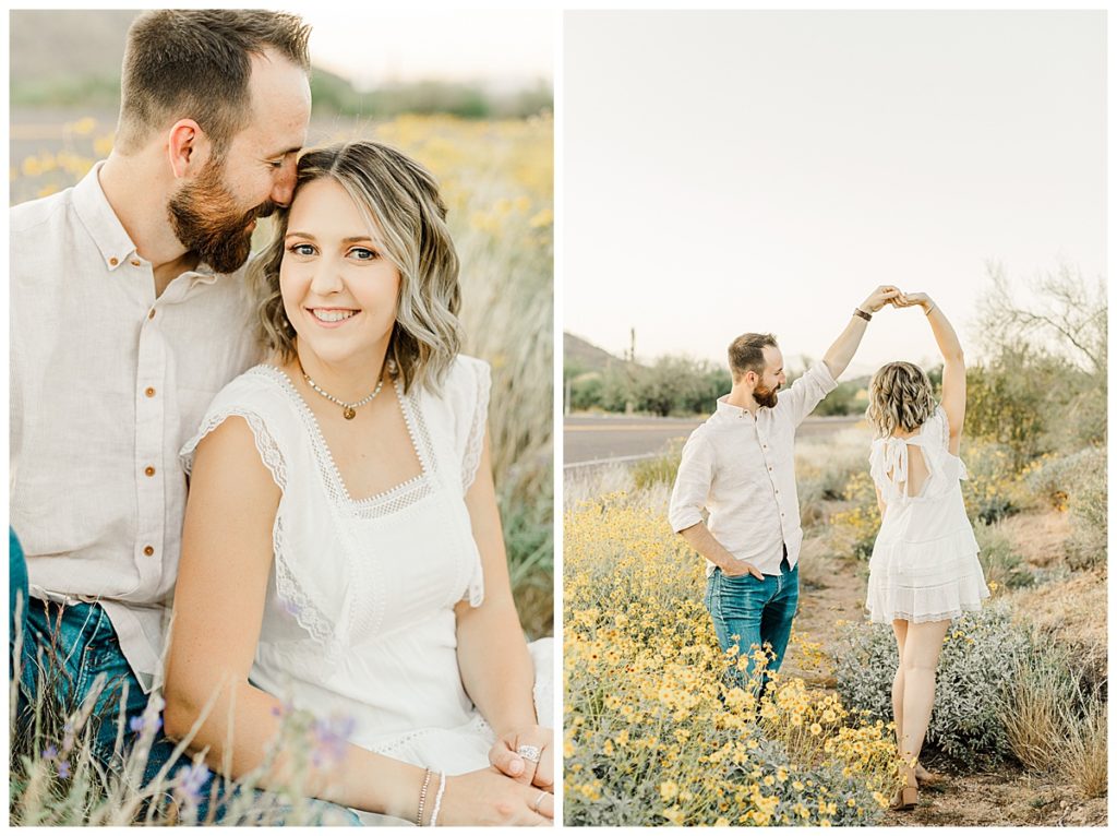 Light & Airy Spring Desert Couples Photos, Phon D. Sutton