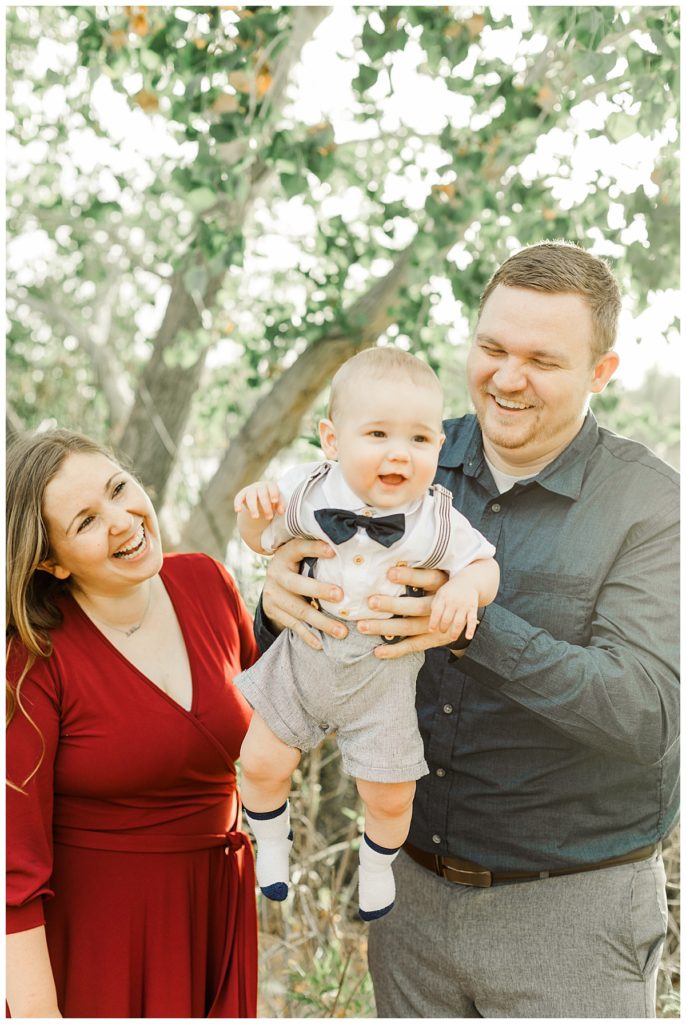 mom and dad playing with little boy,  Veterans Oasis family photos