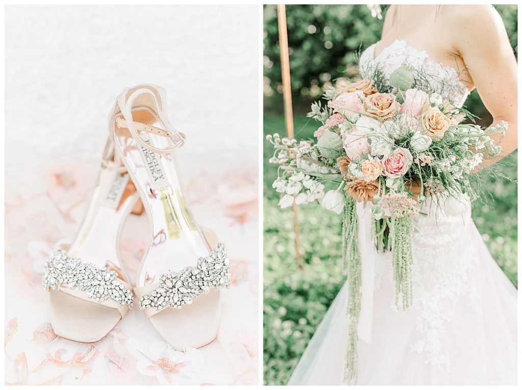 Spring florals and high heels, wedding details, Gilbert Arizona Wedding photography, Spring Styled Shoot at Argitopia Weddings