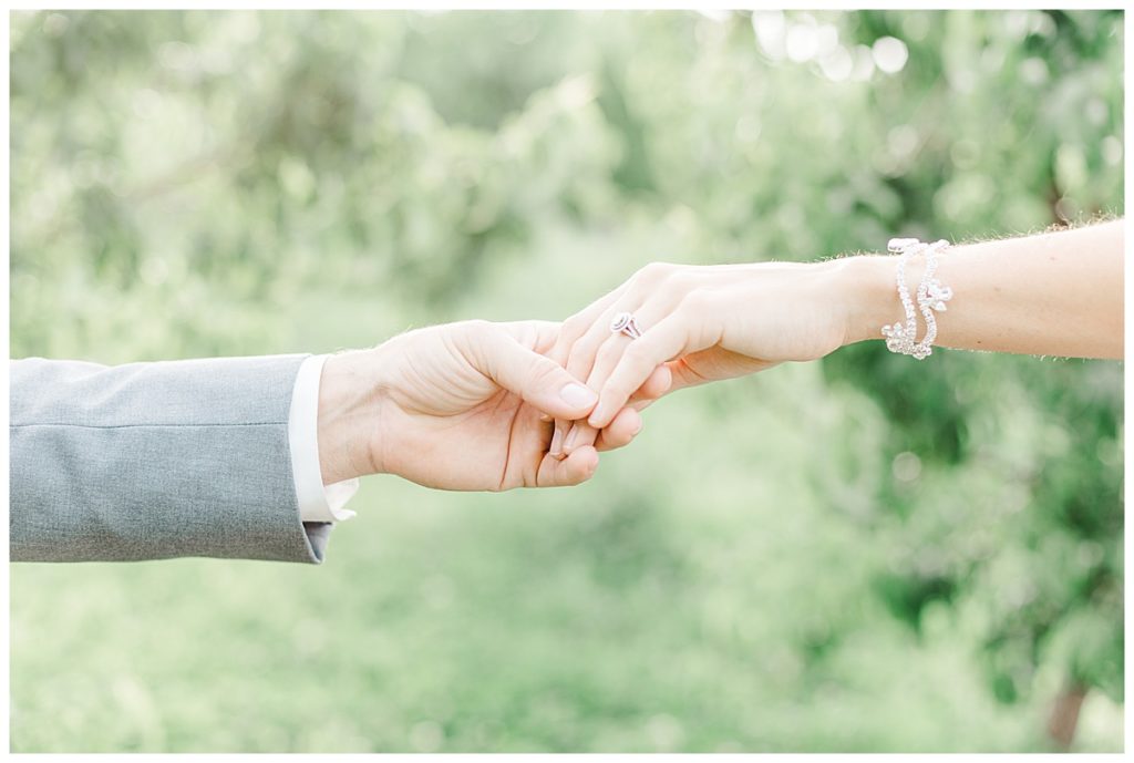 wedding details, Gilbert Arizona Wedding photography, Light & Airy Photos, Bethie Grondin Photography, bride and groom holding hands