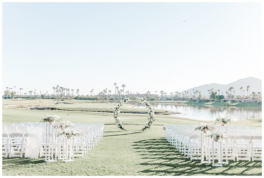 Ceremony decor at McCormick Ranch