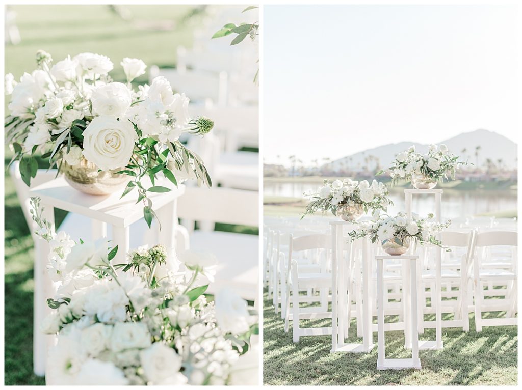 Ceremony decor at McCormick Ranch 