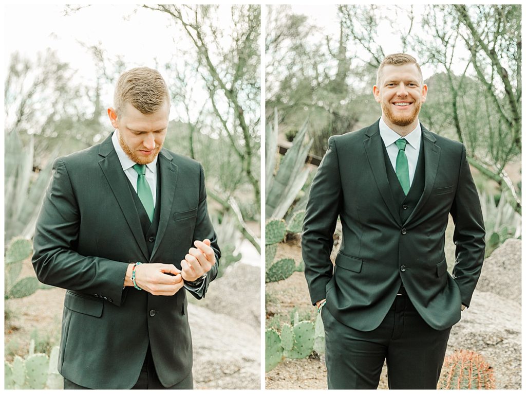 Chelsea & Kyle's Troon North Golf Club Wedding | Groom & Groomsmen Getting Ready