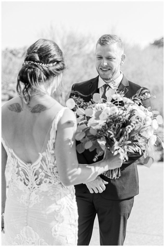 Chelsea & Kyle's Troon North Golf Club Wedding | First Look 