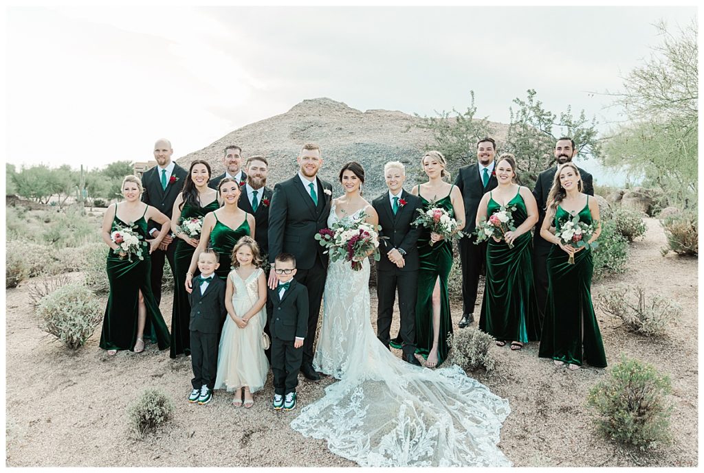 Chelsea & Kyle's Troon North Golf Club Wedding Bridal Party Photos