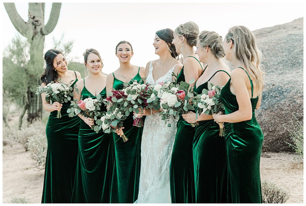 Chelsea & Kyle's Troon North Golf Club Wedding Bridal Party Photos