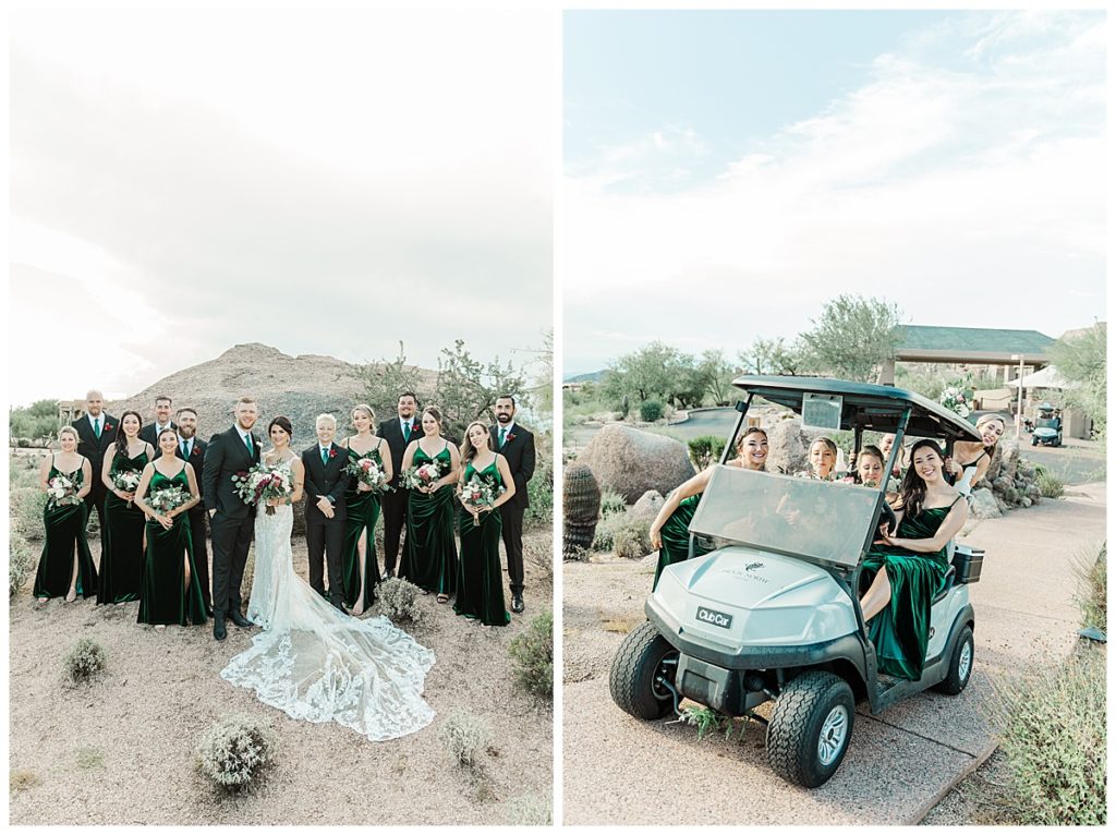 Chelsea & Kyle's Troon North Golf Club Wedding Bridal Party Photos