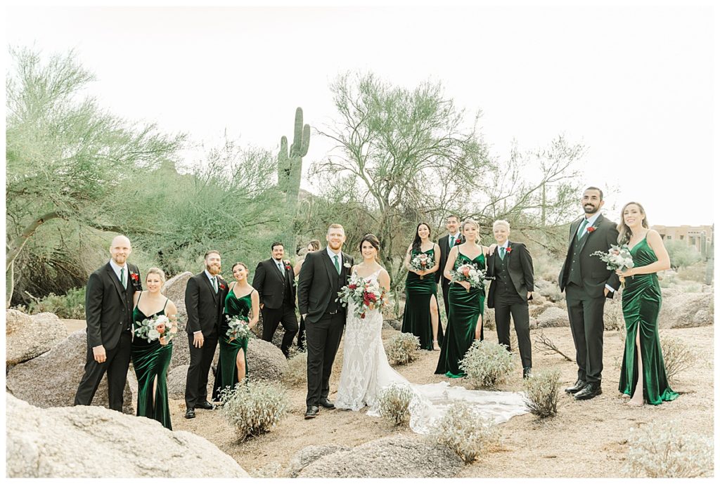 Chelsea & Kyle's Troon North Golf Club Wedding Bridal Party Photos