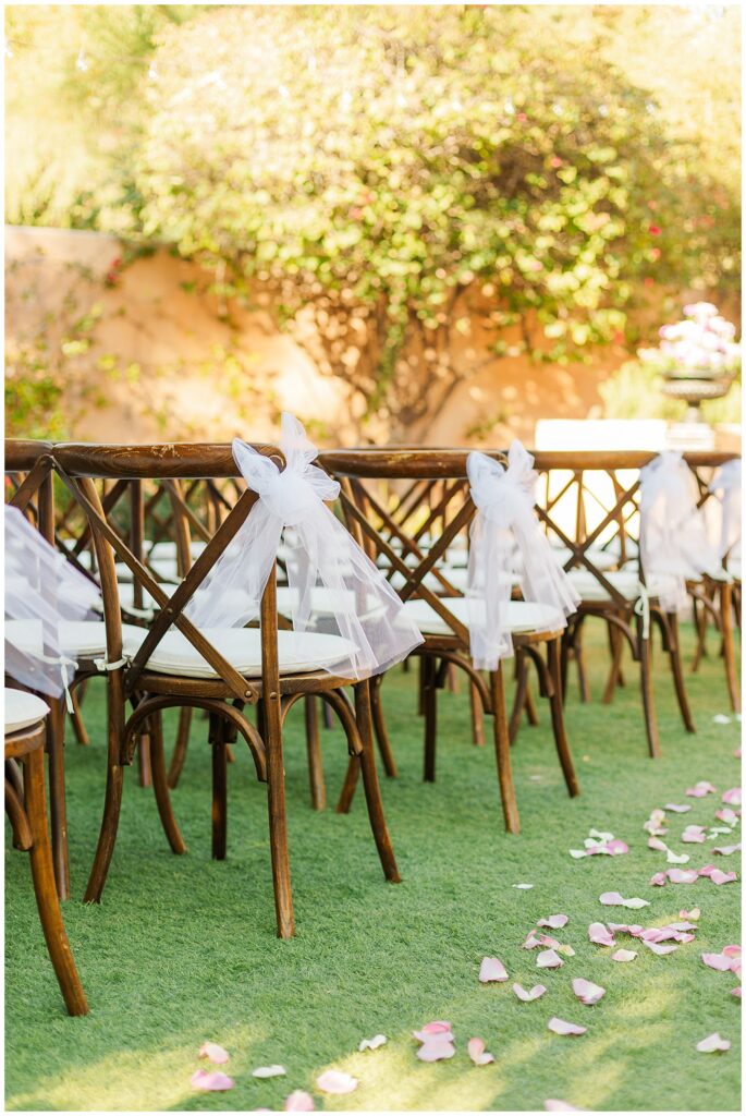 Wedding Ceremony Details at Royal Palms Scottsdale 