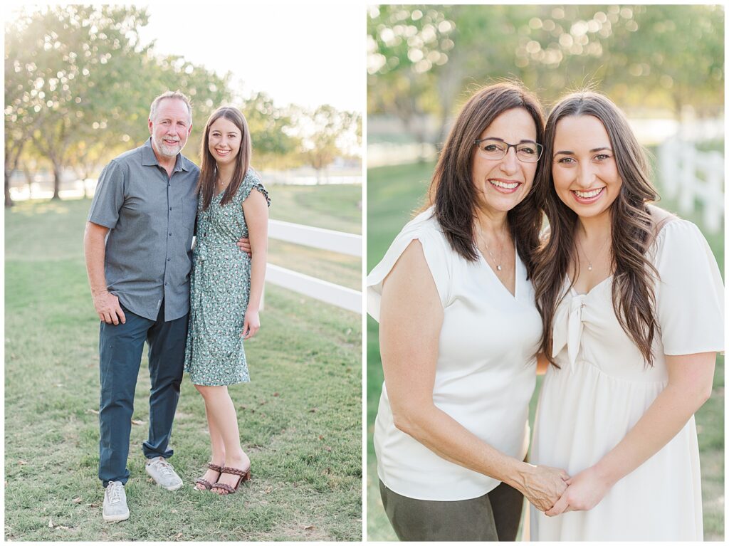 mom and dad with girls pictures