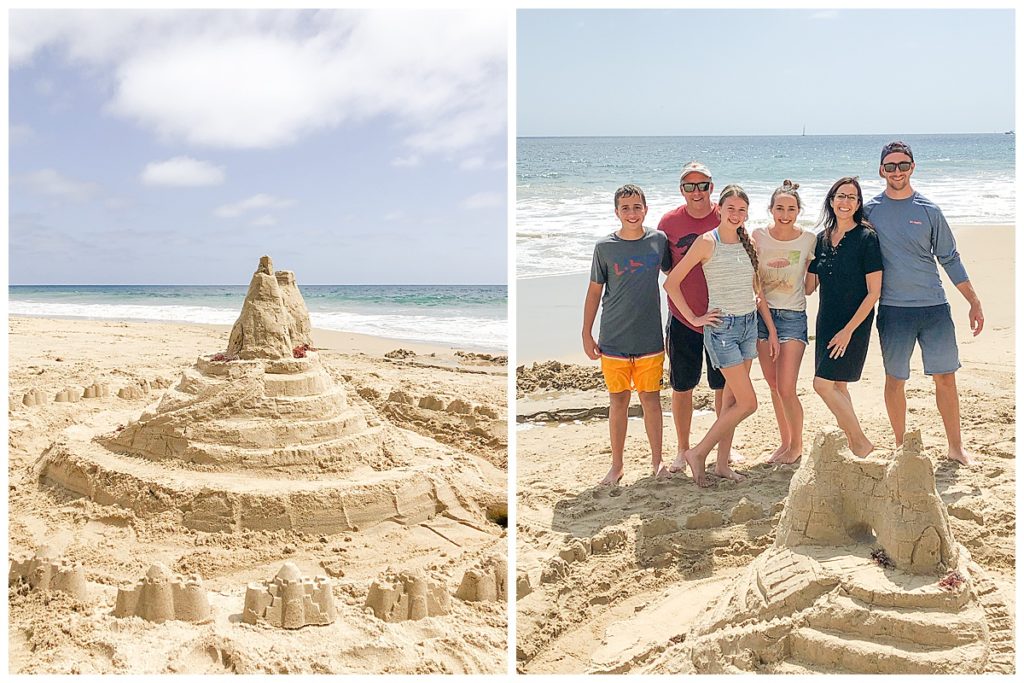 Newport Beach sand castle