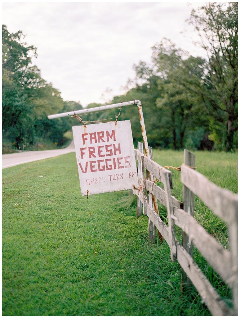 Antique sign reading 'Farm Fresh Veggies' on a farm, The Value of Rest
