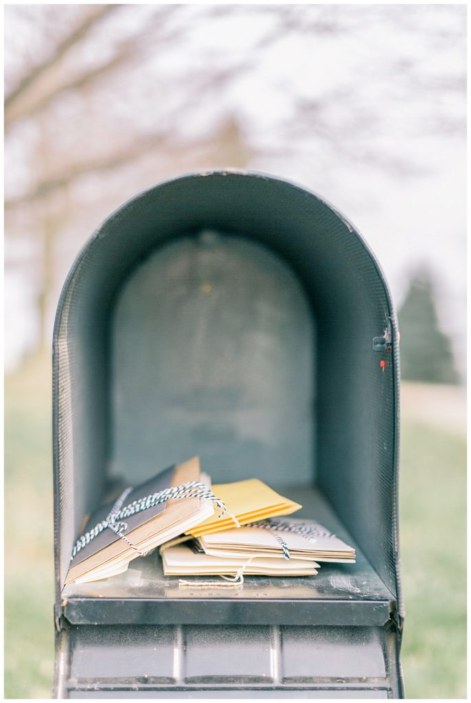 letters in a mailbox