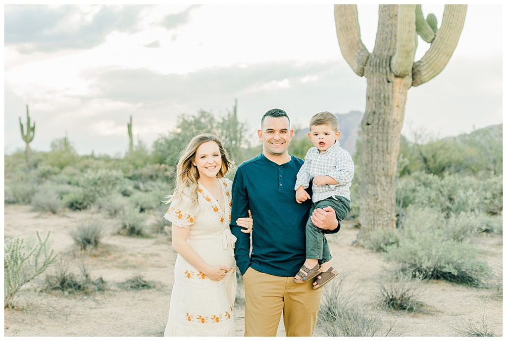 Sanchez Family | Arizona Desert Maternity Session
