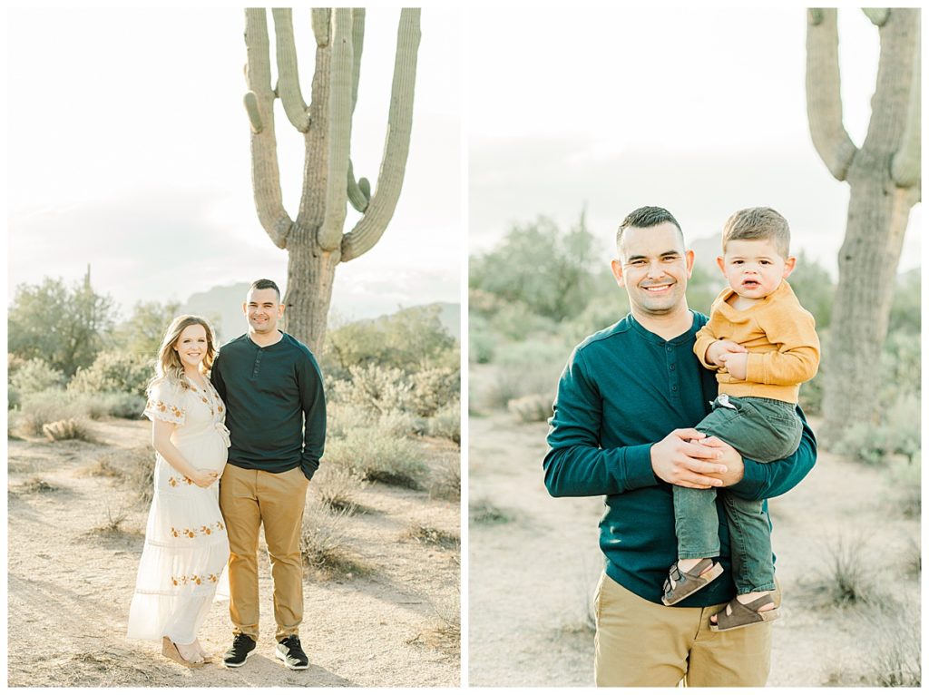 Sanchez Family Photos | Arizona Desert Maternity Session