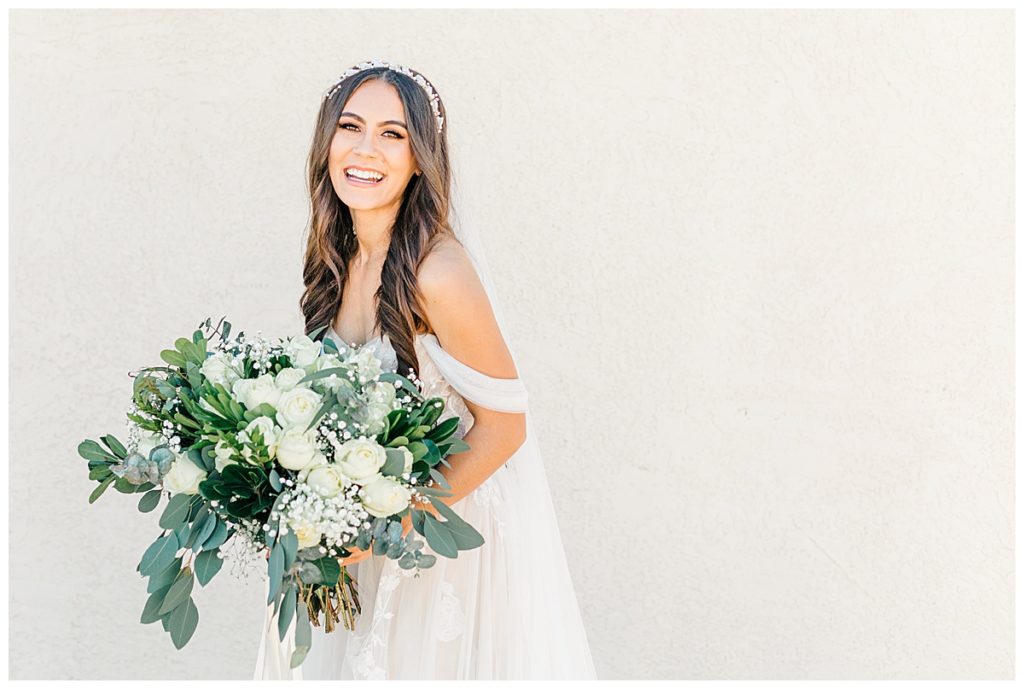 Light and Airy Bridal Portraits Private Estate Scottsdale Wedding