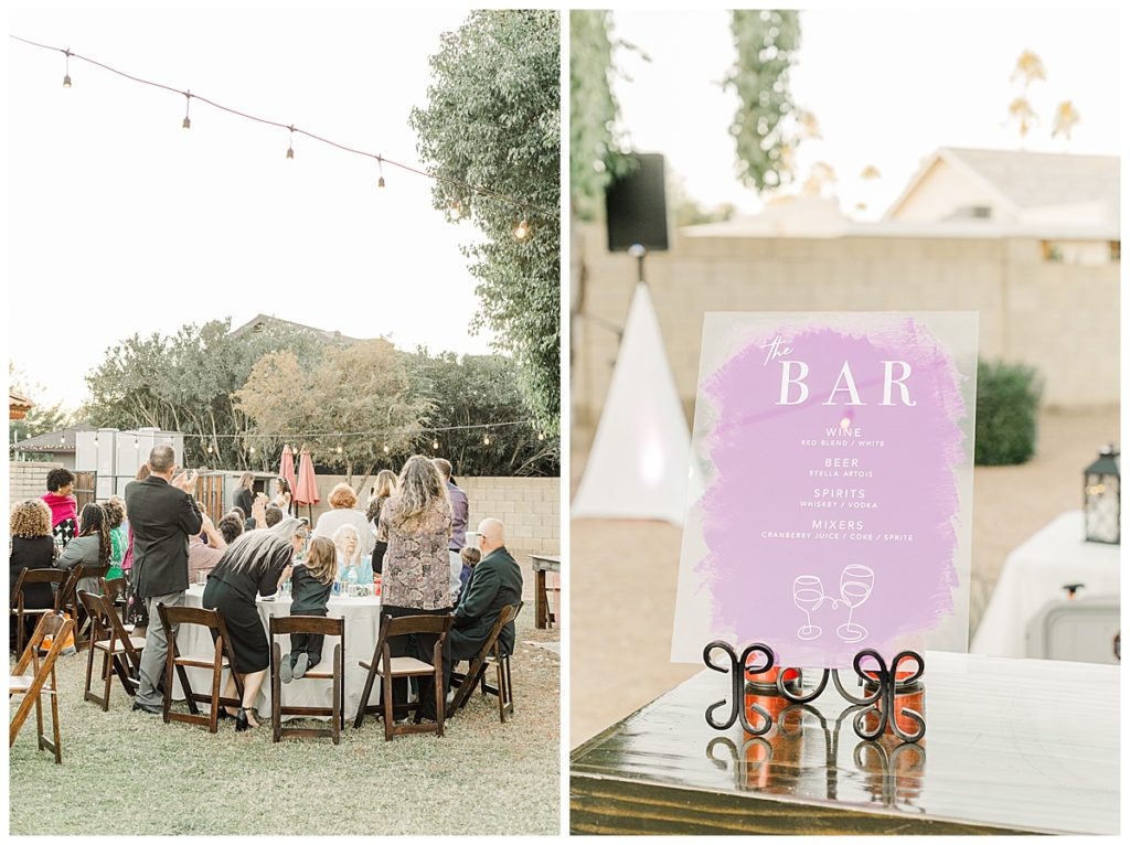 Candice & Joel's Private Estate Scottsdale Wedding and Cocktail hour