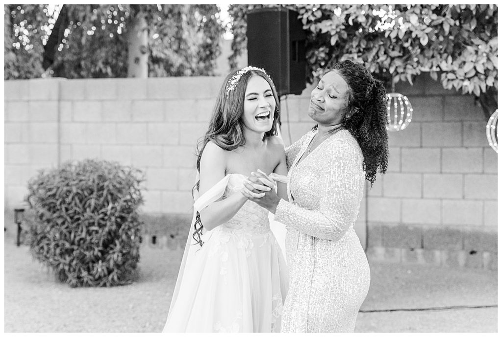 Black and White photos of Candice's Mother daughter dance | Private Estate Scottsdale Wedding 