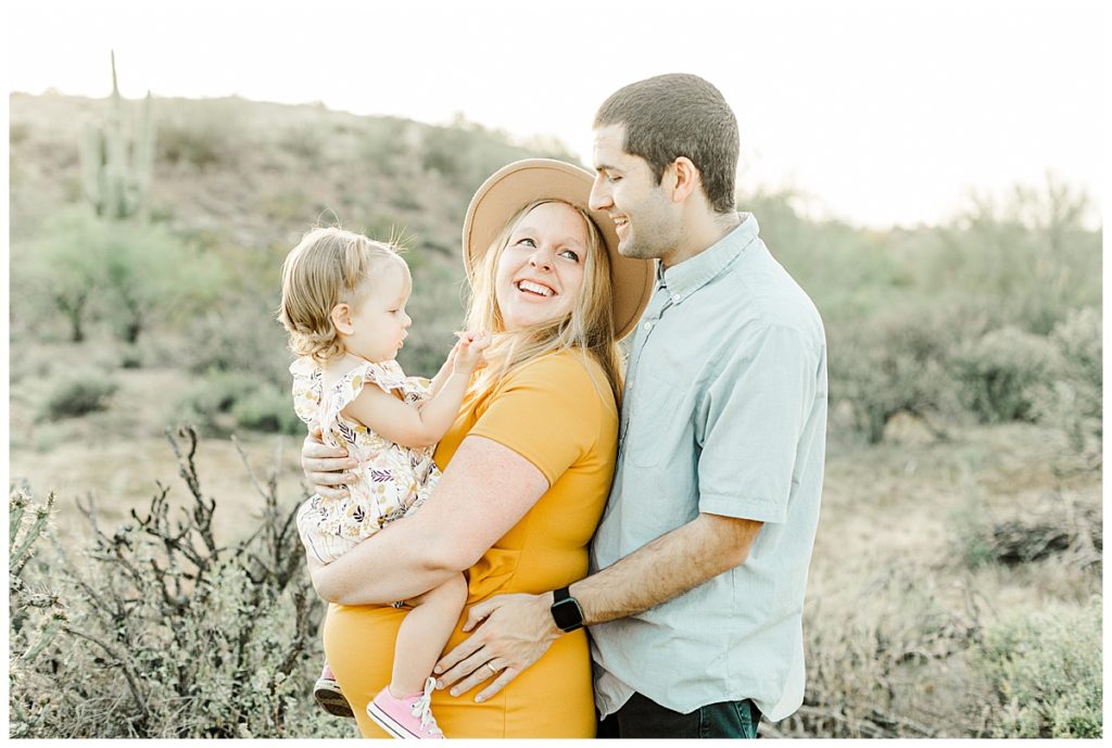 The Myler Family's Arizona Desert Maternity Session