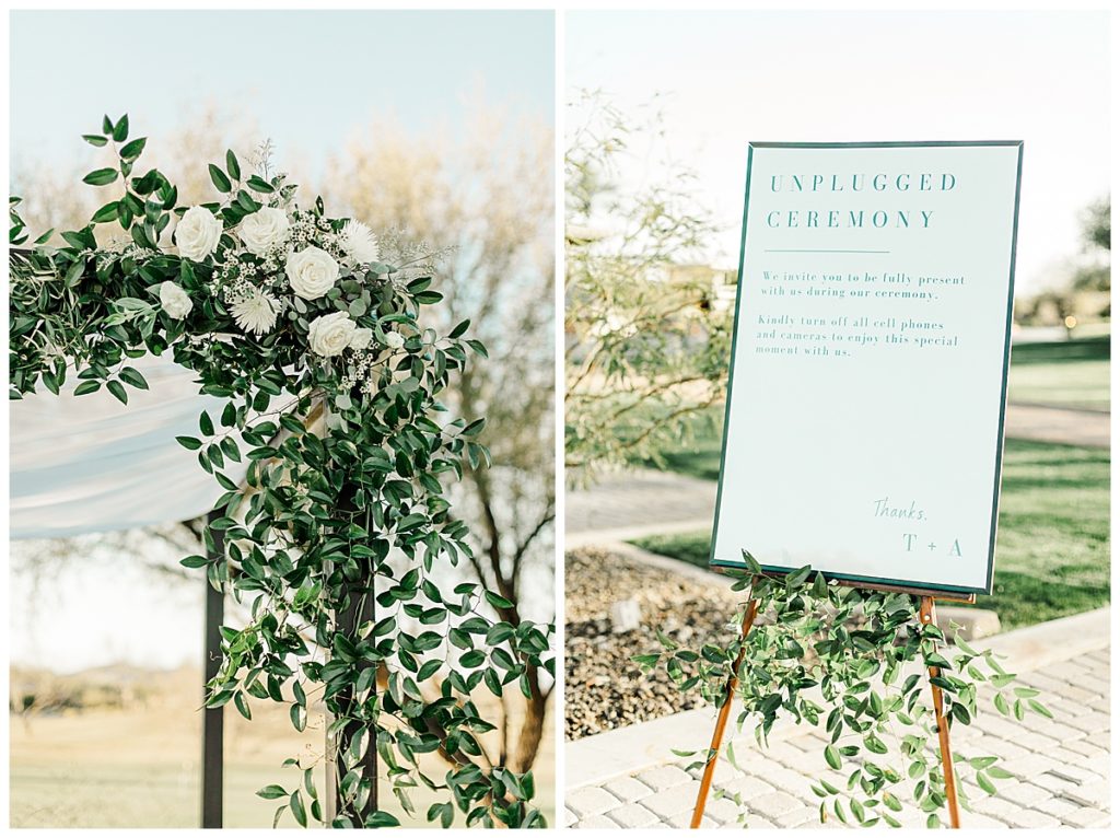 Reasons for an Unplugged Wedding Ceremony, unplugged ceremony sign, Kiva Club
