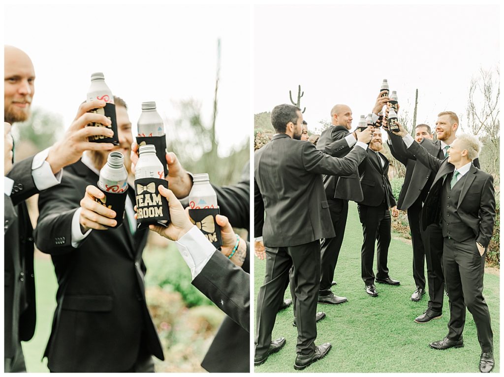 Chelsea & Kyle's Troon North Golf Club Wedding | Groomsmen