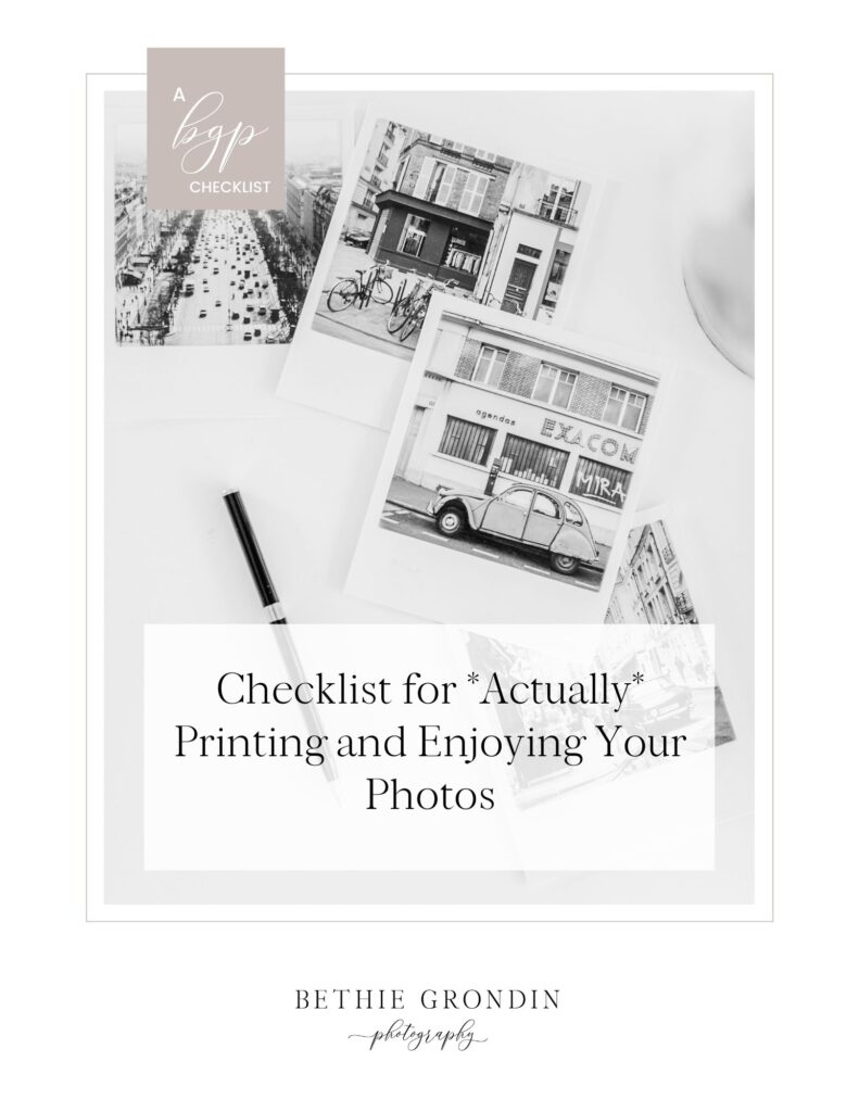 Freebie: Checklist for *Actually* Printing and Enjoying Your Photos | Document Your Motherhood Story