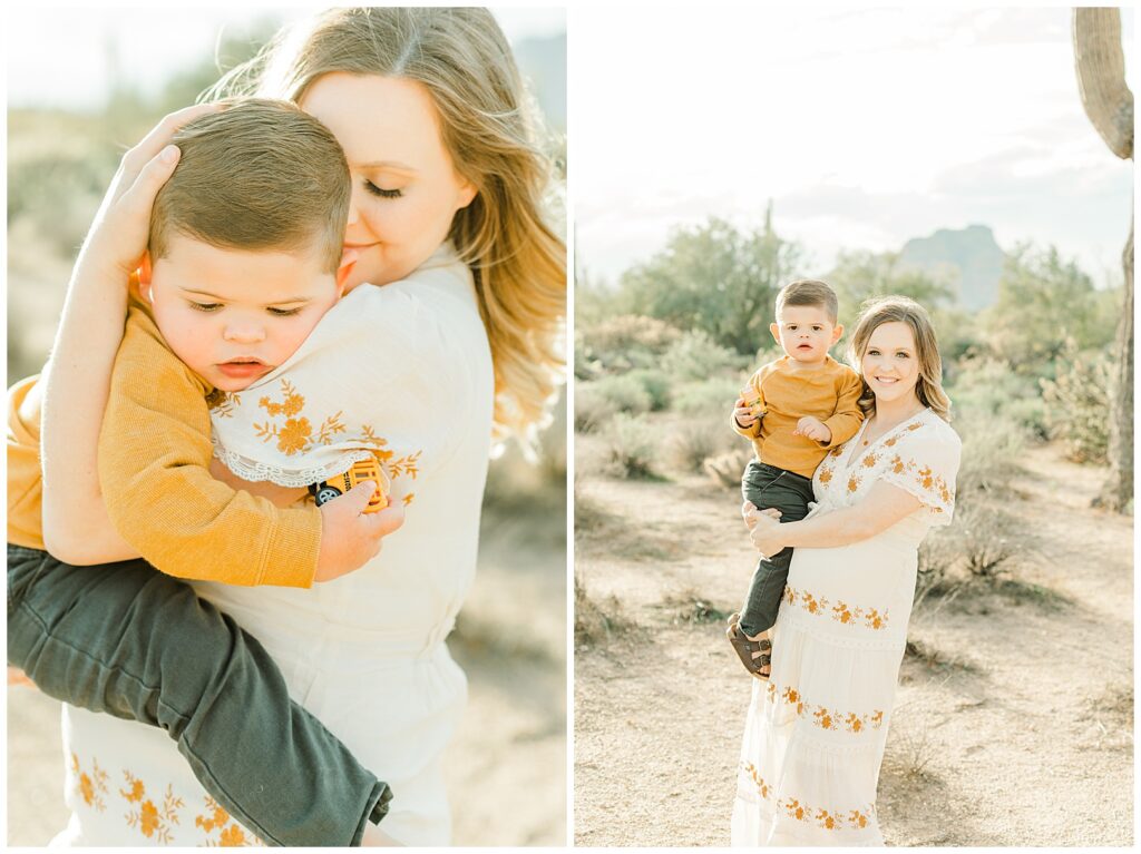 A mom and her son, Coon Bluff Family Photos Mesa, Arizona | Bethie Grondin Photography